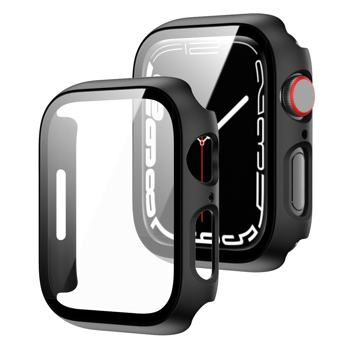 For Apple Watch 10/9/8/7/SE/6/5/Ultra Case Tempered Glass Screen Protector Cover