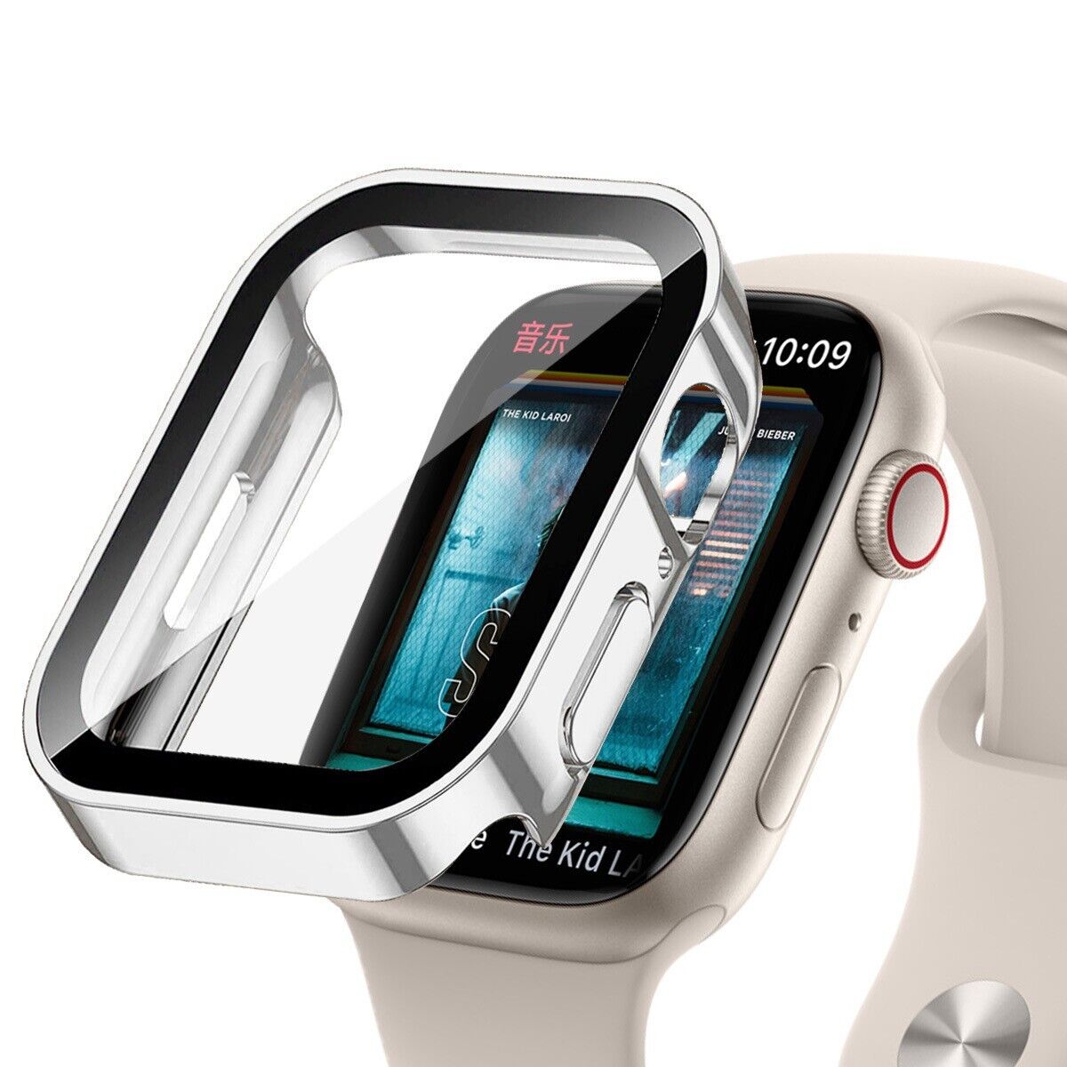 For Apple Watch 10 9 8 7 Ultra Case Cover Tempered Glass Screen Protector