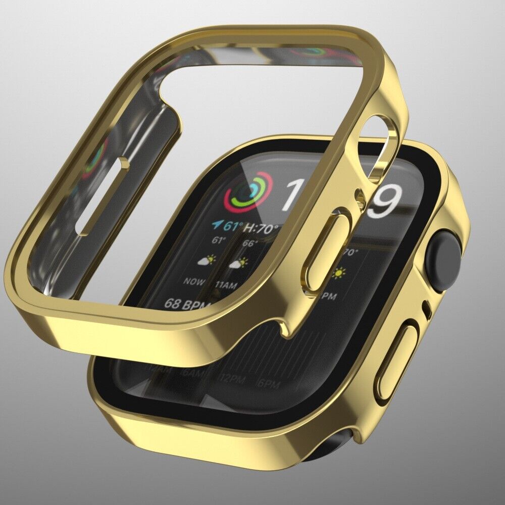 For Apple Watch 10 9 8 7 Ultra Case Cover Tempered Glass Screen Protector