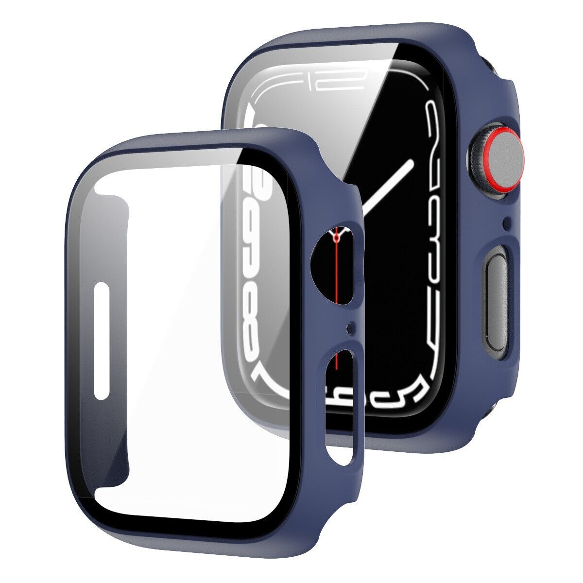 For Apple Watch 10/9/8/7/SE/6/5/Ultra Case Tempered Glass Screen Protector Cover