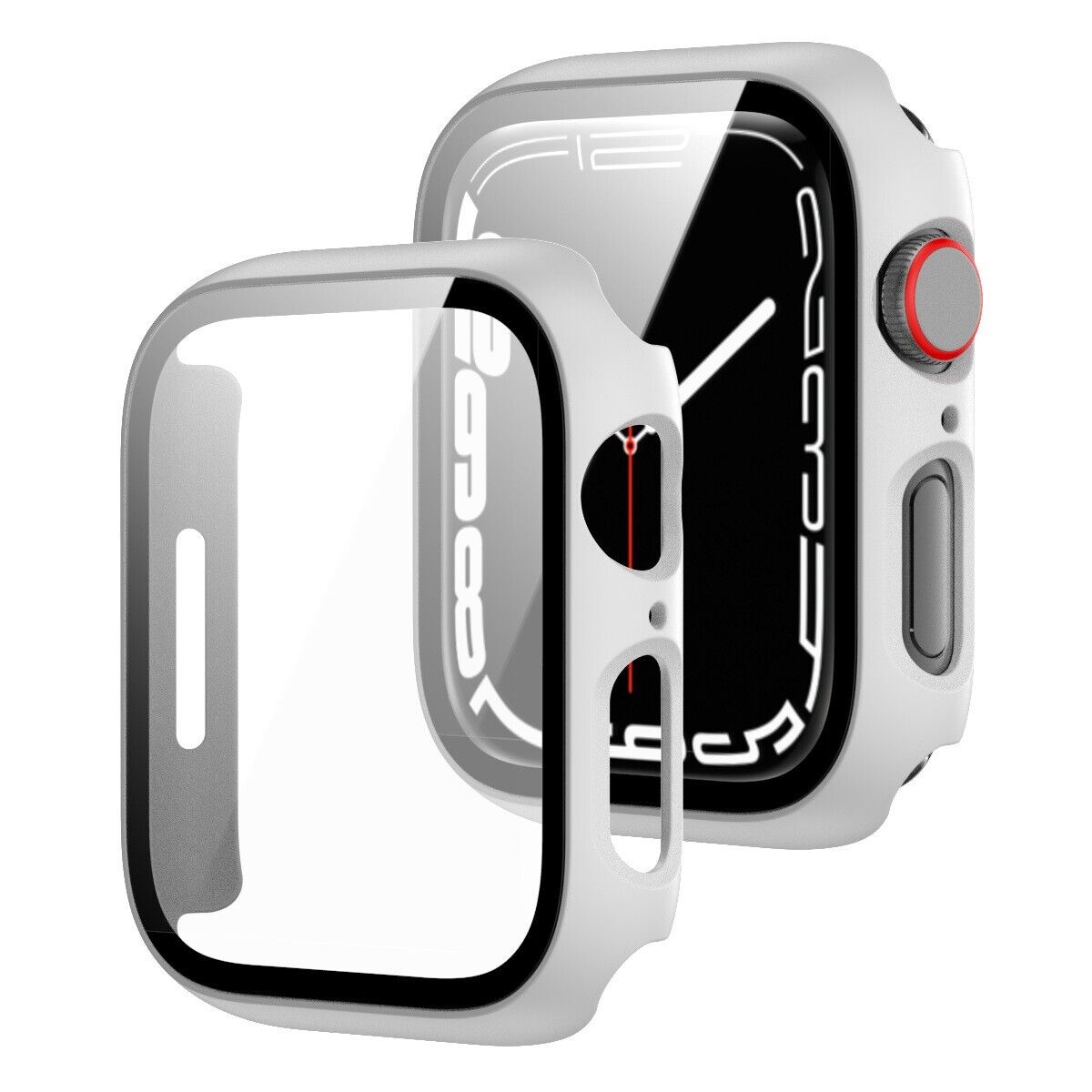 For Apple Watch 10/9/8/7/SE/6/5/Ultra Case Tempered Glass Screen Protector Cover