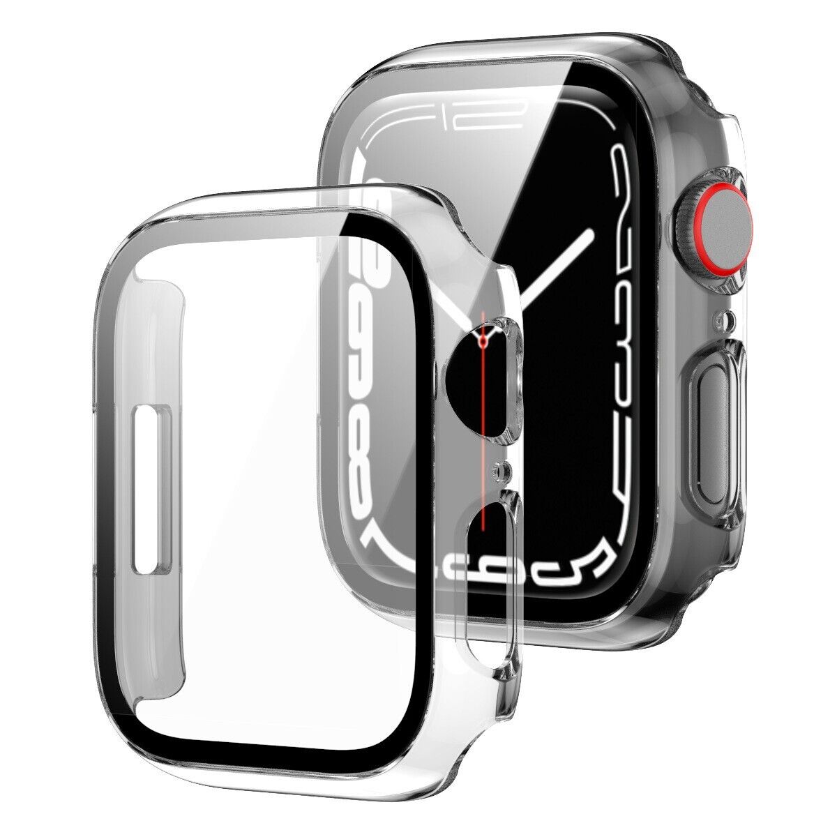 For Apple Watch 10/9/8/7/SE/6/5/Ultra Case Tempered Glass Screen Protector Cover
