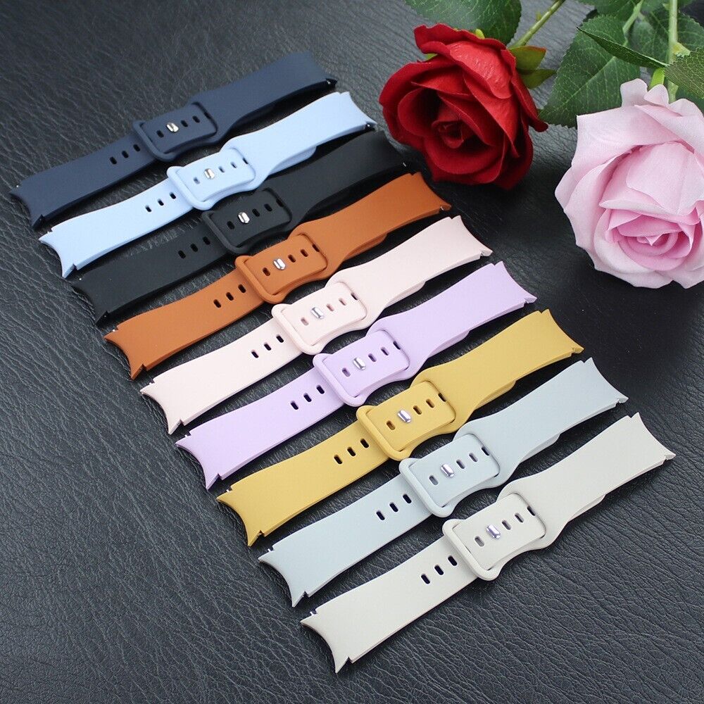 For Samsung Galaxy 7/6/5/4 Watch Soft Silicone Sports Strap Wristband Band 20mm