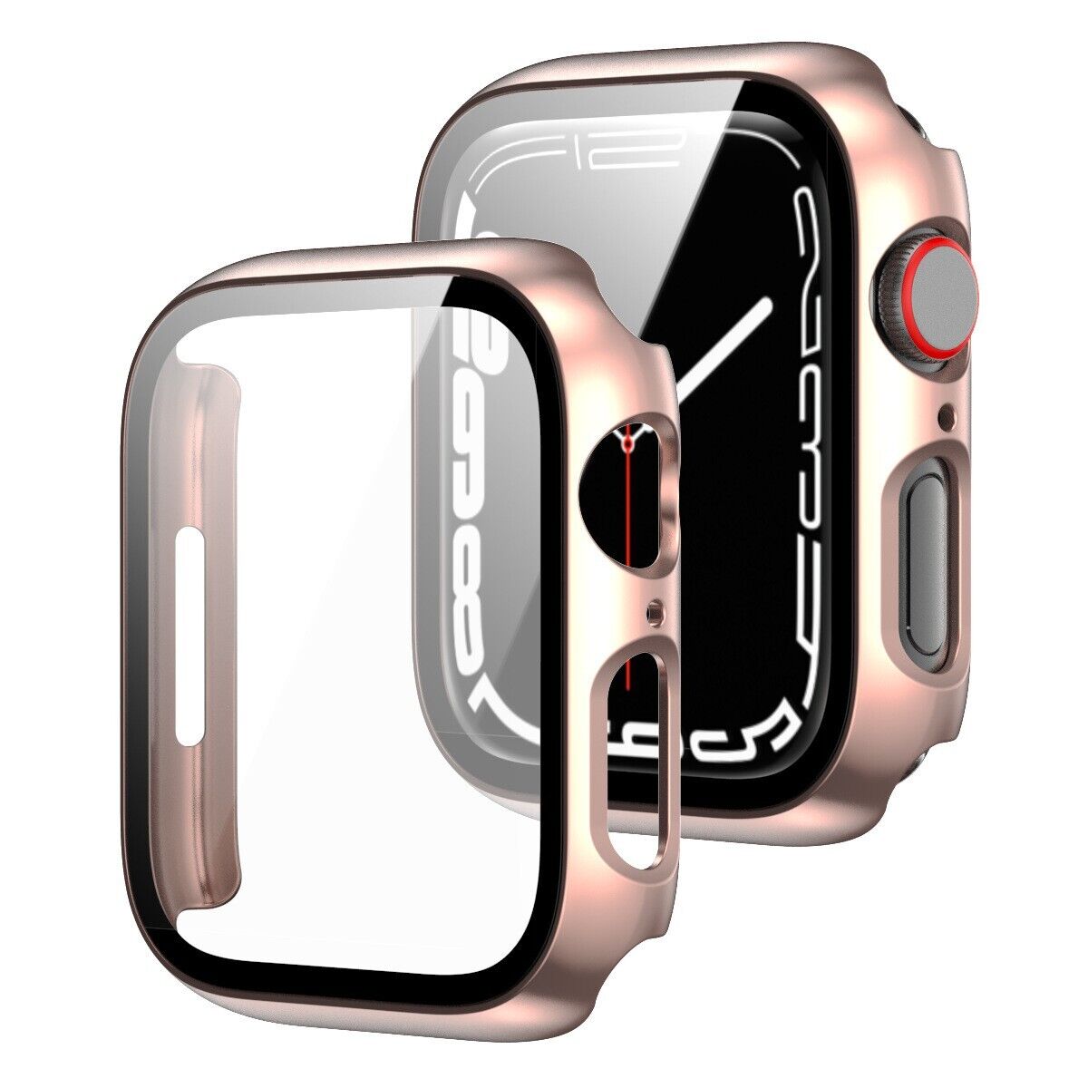 For Apple Watch 10/9/8/7/SE/6/5/Ultra Case Tempered Glass Screen Protector Cover