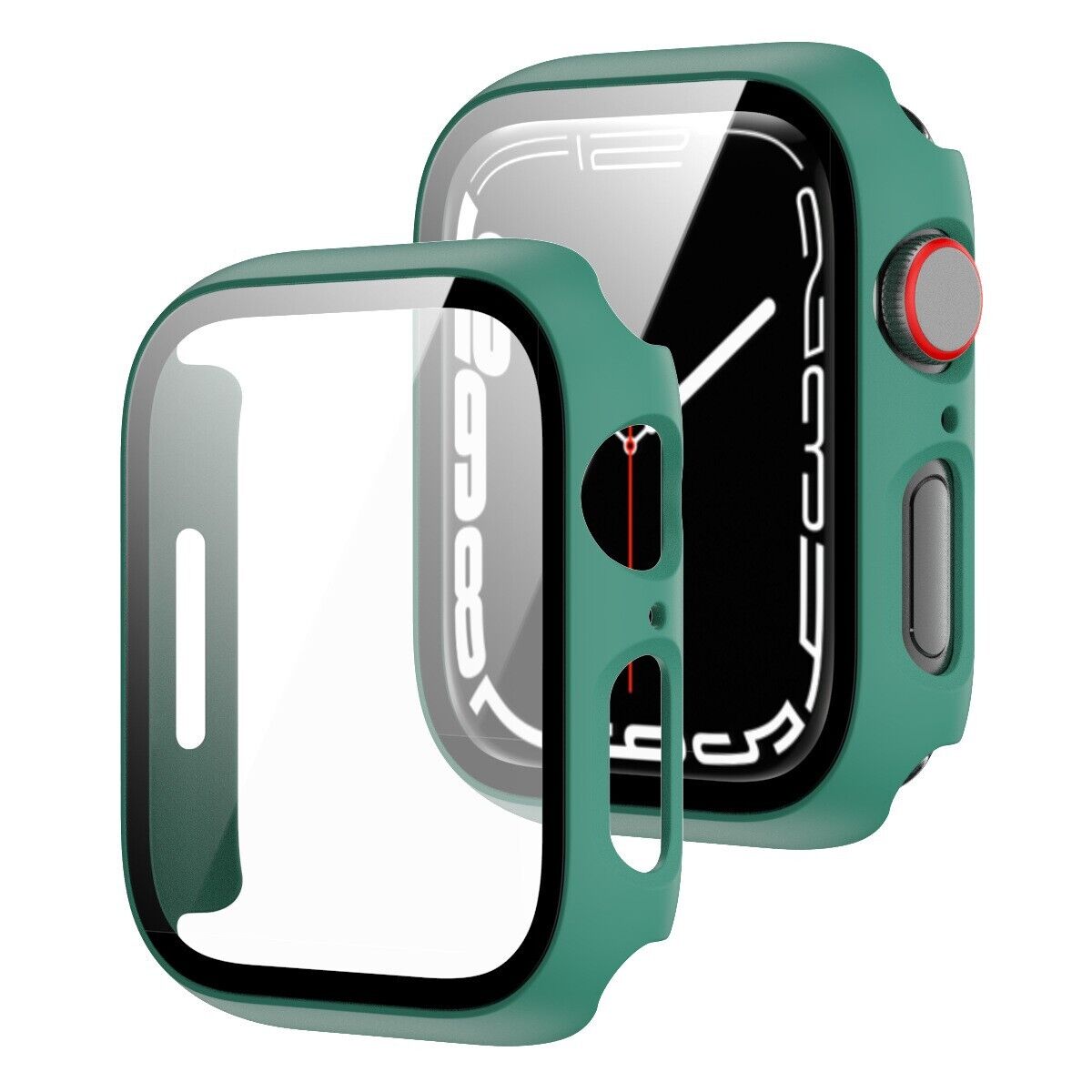 For Apple Watch 10/9/8/7/SE/6/5/Ultra Case Tempered Glass Screen Protector Cover
