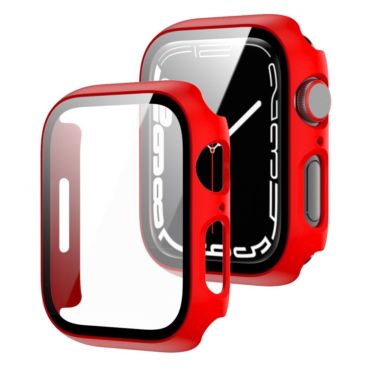 For Apple Watch 10/9/8/7/SE/6/5/Ultra Case Tempered Glass Screen Protector Cover