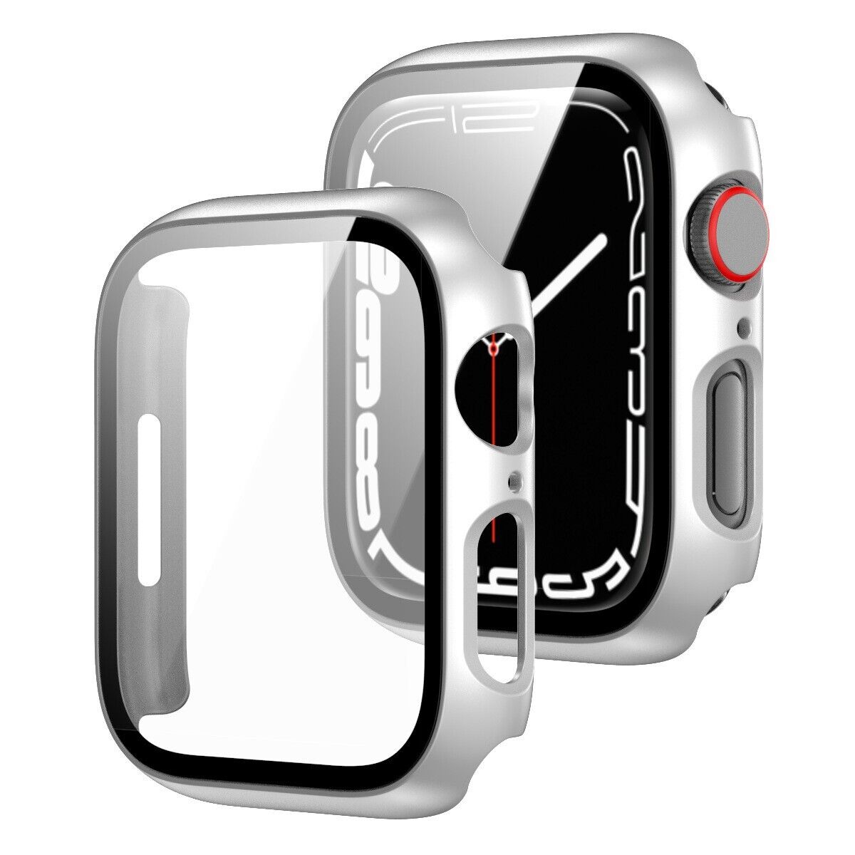 For Apple Watch 10/9/8/7/SE/6/5/Ultra Case Tempered Glass Screen Protector Cover