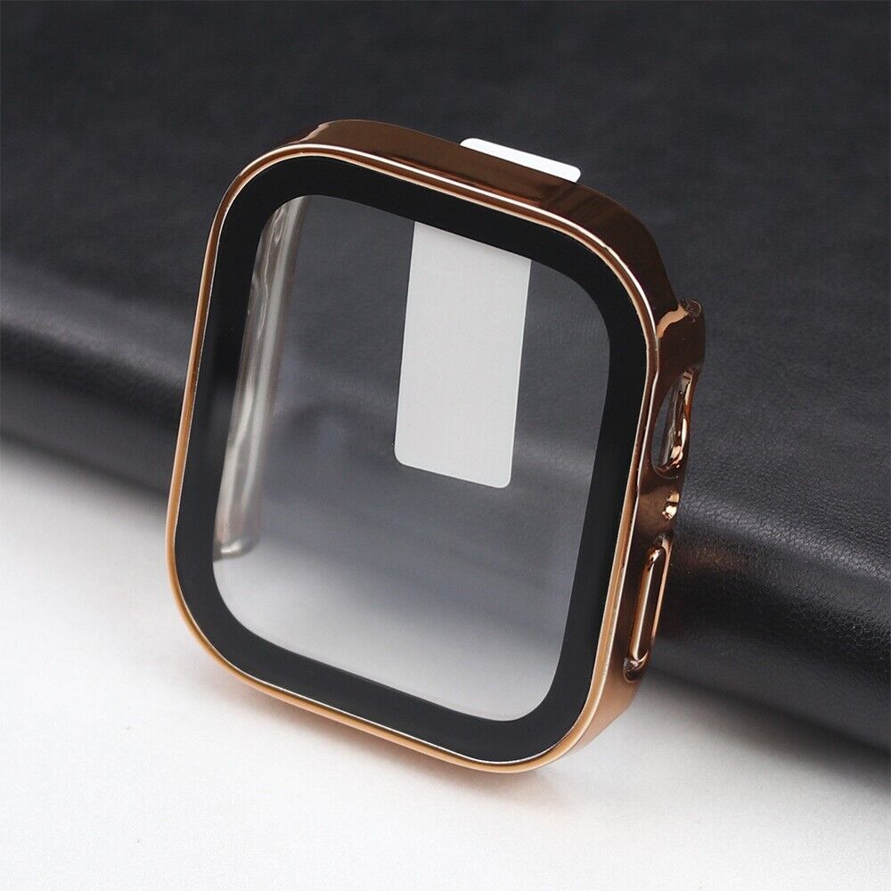 For Apple Watch 10 9 8 7 Ultra Case Cover Tempered Glass Screen Protector