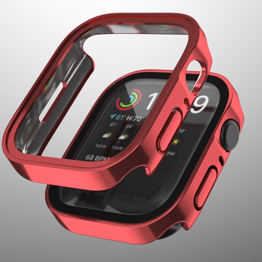 For Apple Watch 10 9 8 7 Ultra Case Cover Tempered Glass Screen Protector