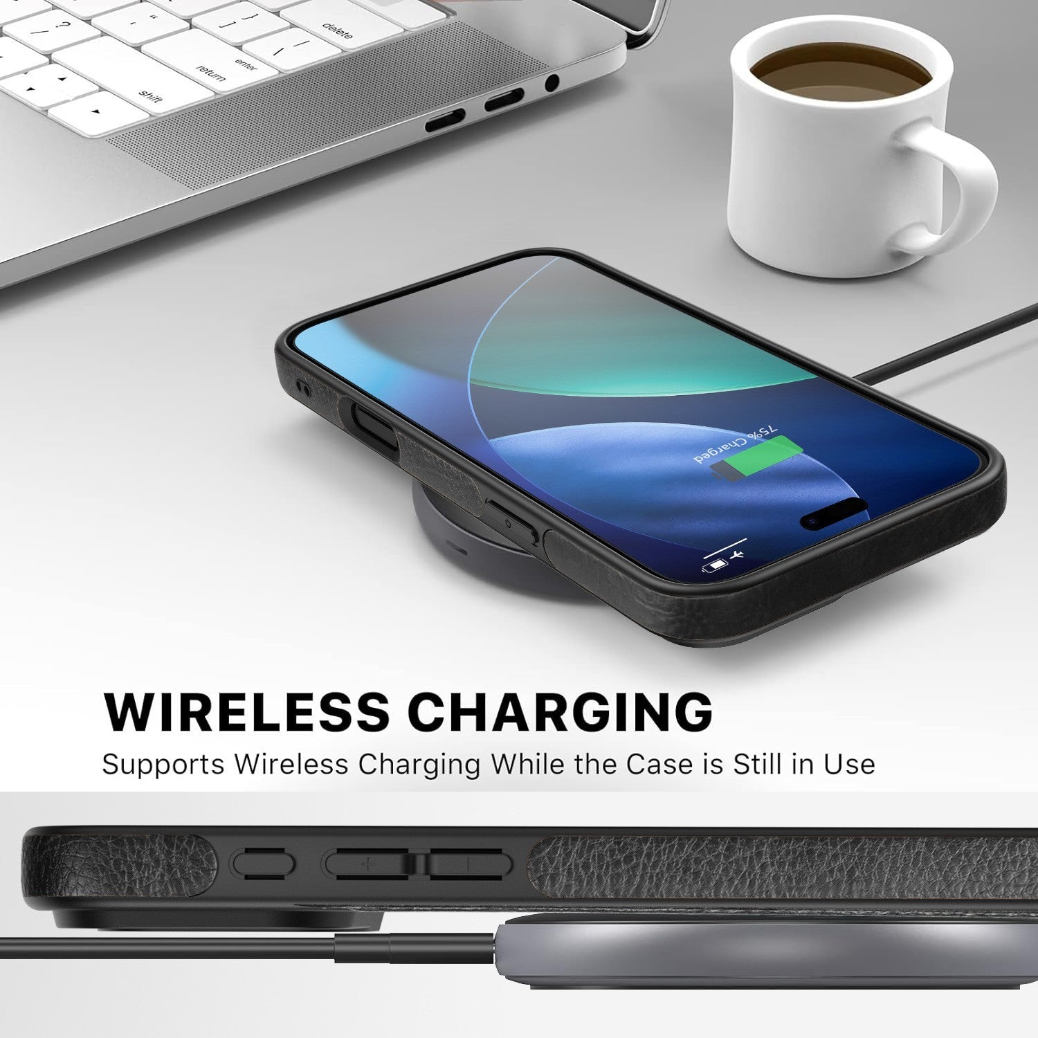Luxury Leather Case For iPhone 17 Pro Max Air 17e PU Shockproof Slim Logo Cover