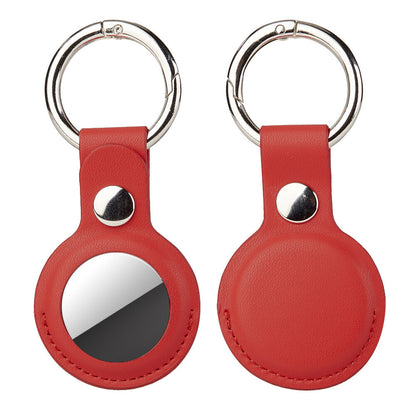 For Apple AirTag Leather Case Protective Cover Key Ring Tracker Keychain Air Tag
