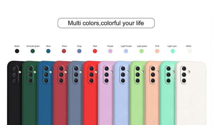 Case For Samsung A17 A16 A15 A14 A56 A55 Liquid Silicone Soft Matte Phone Cover