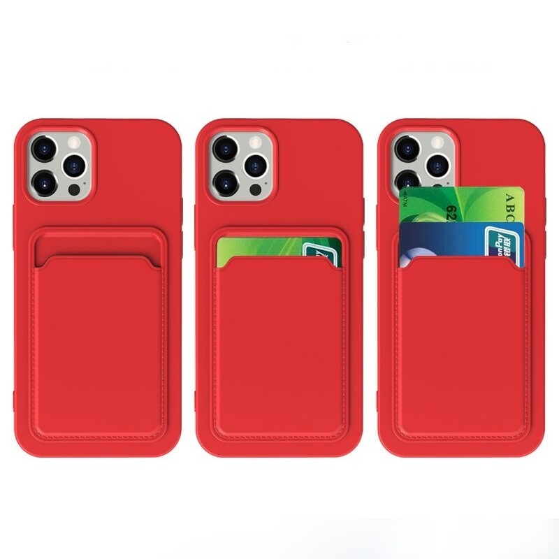 Case For iPhone 12 11 XS Max XR X 7 Wallet Card Holder Shockproof Cover Silicone