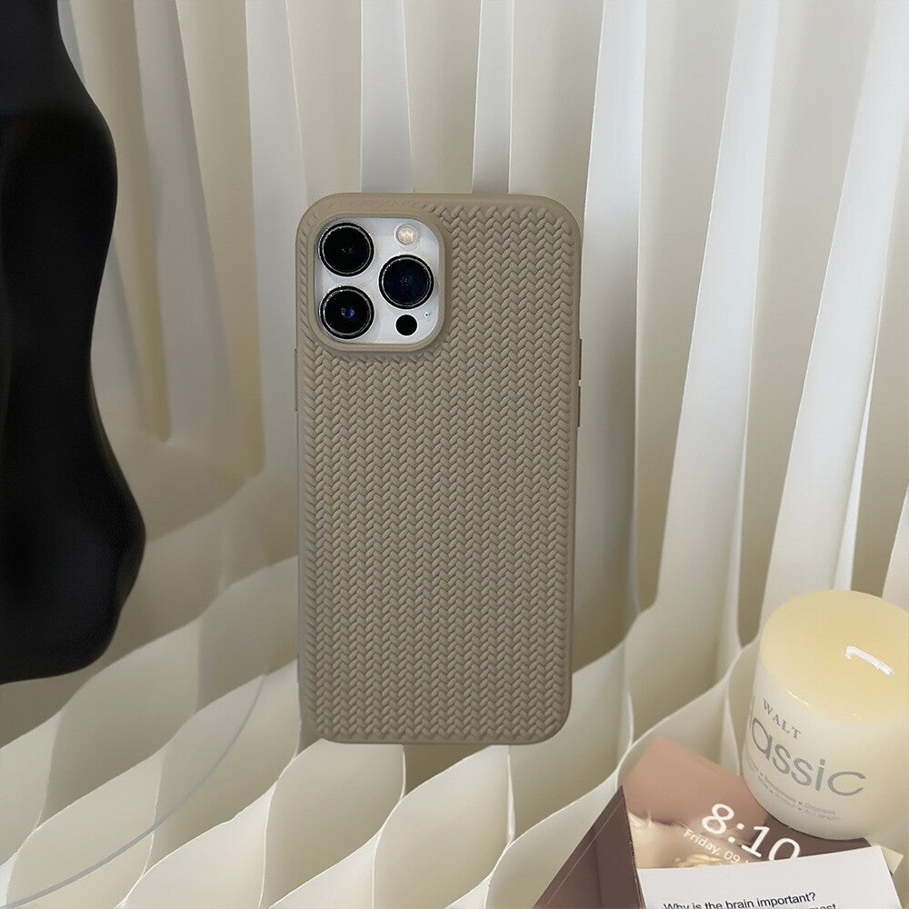 Case For Apple iPhone 17 16 15 14 13 Pro Max Plus Shockproof Silicone Knit Cover