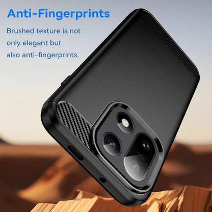 Carbon Fibre TPU Silicone Gel Phone Case Cover For OnePlus 15 13 12 9 8 7 6 Pro
