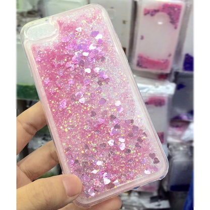 Case For iPhone 17 16 15 14 13 12 Pro Max X Bling Glitter Liquid Gel Phone Cover