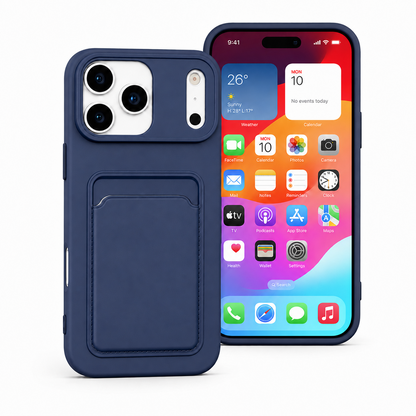 Case For iPhone 17 / 17 Pro Max 17e Wallet Card Holder Shockproof Cover Silicone