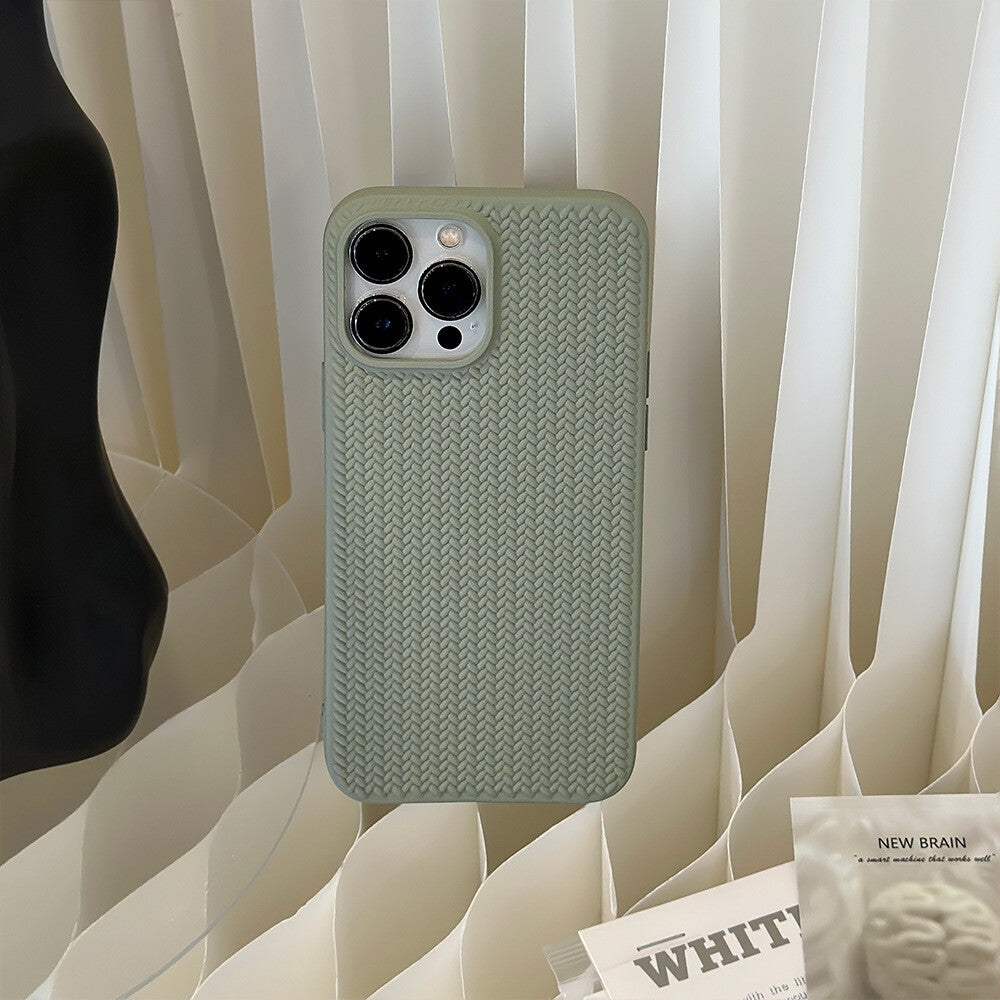 Case For Apple iPhone 17 16 15 14 13 Pro Max Plus Shockproof Silicone Knit Cover