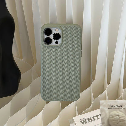Case For Apple iPhone 17 16 15 14 13 Pro Max Plus Shockproof Silicone Knit Cover