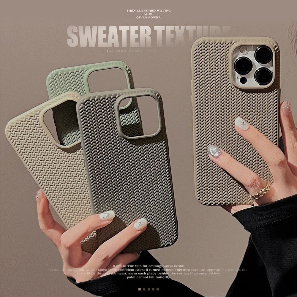 Case For Apple iPhone 17 16 15 14 13 Pro Max Plus Shockproof Silicone Knit Cover