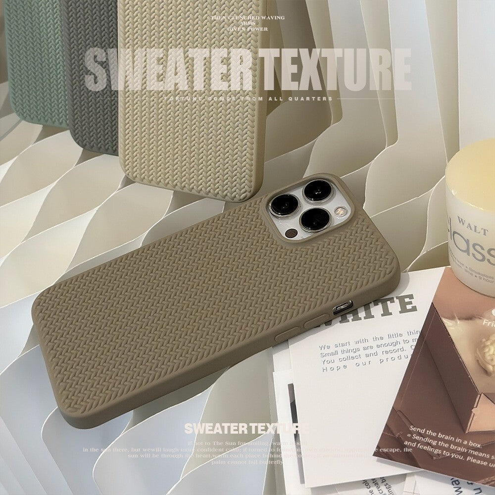 Case For Apple iPhone 17 16 15 14 13 Pro Max Plus Shockproof Silicone Knit Cover