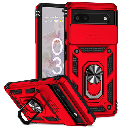 For Google Pixel 6a / 6 / 6 Pro Case Shockproof Rugged Cover Ring Holder Camera