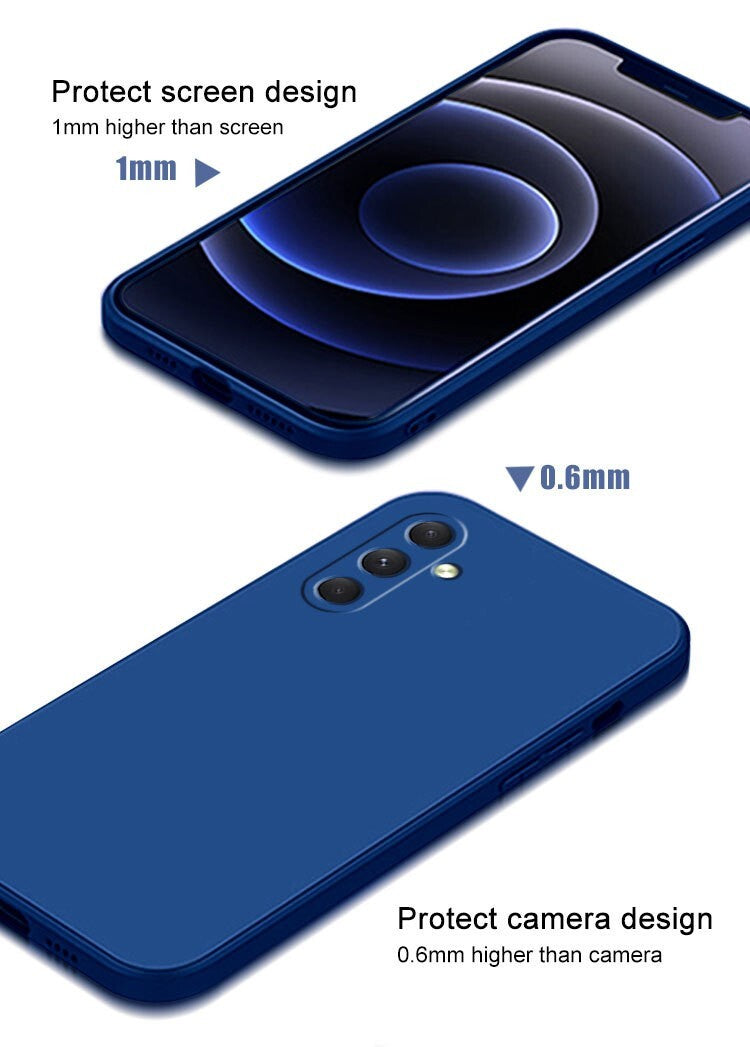 Case For Samsung A17 A16 A15 A14 A56 A55 Liquid Silicone Soft Matte Phone Cover