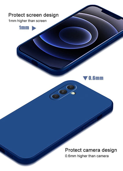 Case For Samsung A17 A16 A15 A14 A56 A55 Liquid Silicone Soft Matte Phone Cover