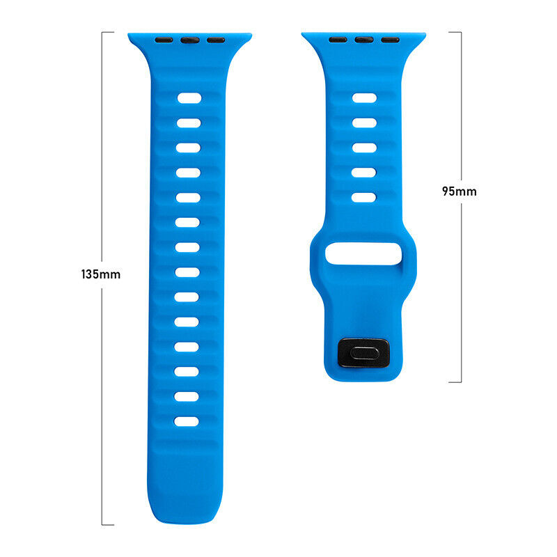 For Apple Watch SILICONE iWatch Strap Band 38 42 44 49 mm Series 10 9 8 Ultra SE