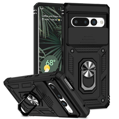 For Google Pixel 7a / 7 / 7 Pro Case Shockproof Rugged Cover Ring Holder Camera