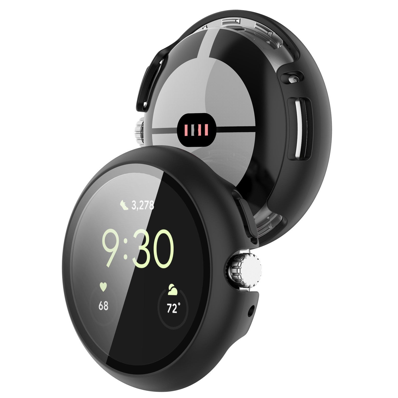 For Google Pixel Watch 1/2/3/4 41 45 Case Screen Protector Full Protective Cover