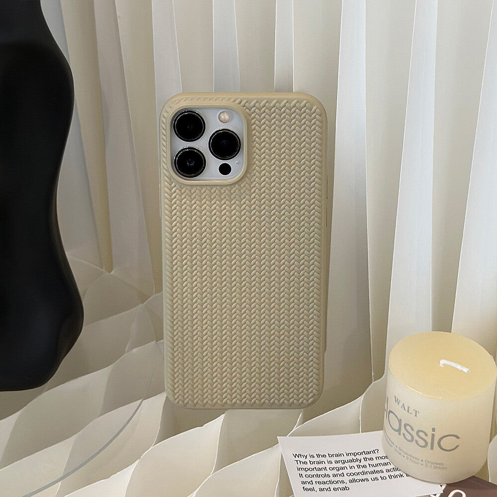 Case For Apple iPhone 17 16 15 14 13 Pro Max Plus Shockproof Silicone Knit Cover
