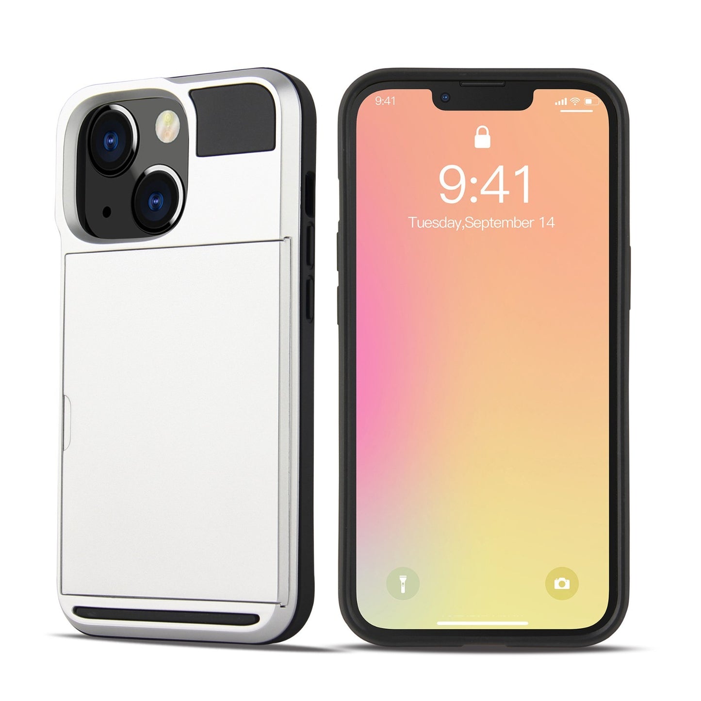 Card For iPhone 13 Pro Max Mini Holder Wallet Case Shockproof Hybrid Protective