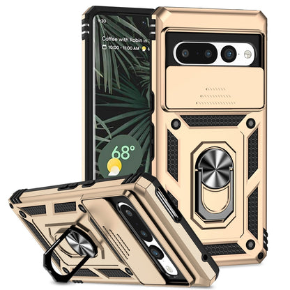 For Google Pixel 7a / 7 / 7 Pro Case Shockproof Rugged Cover Ring Holder Camera