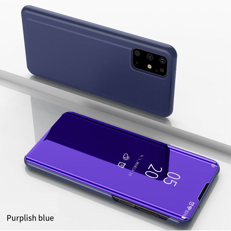Mirror Clear Stand Phone Case Cover Samsung S25 S24 S23 S22 S21 S9 Plus Ultra FE