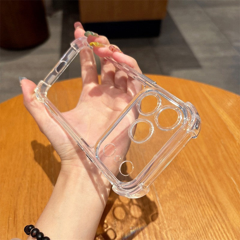Case For iPhone 17 16 15 14 Pro Max Plus 13 12 Clear Shockproof Cover Silicone
