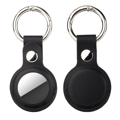 For Apple AirTag Leather Case Protective Cover Key Ring Tracker Keychain Air Tag
