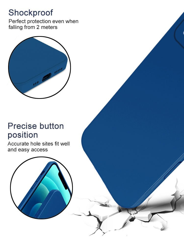 Case For iPhone 16 15 14 Pro Max Plus 13 11 12 7 Shockproof Silicone Phone Cover
