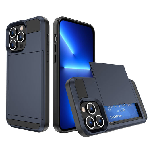 Card Holder Wallet Case Shockproof Hybrid Protective For iPhone 14 Pro Max Plus