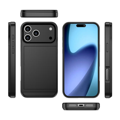 Card Holder Wallet Case Shockproof Hybrid Rugged Cover iPhone 17 / 17 Pro Max e