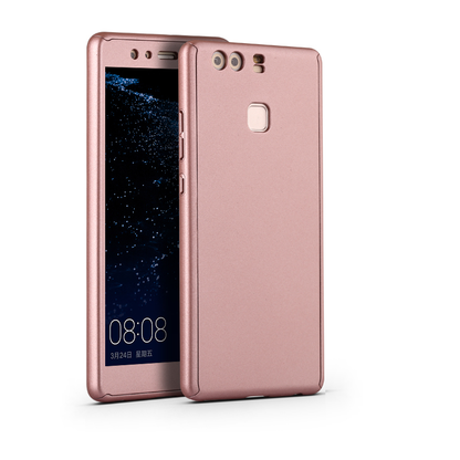 360° Full Body Hard Phone Case Cover Free Tempered Glass For Huawei P9 Lite/Plus