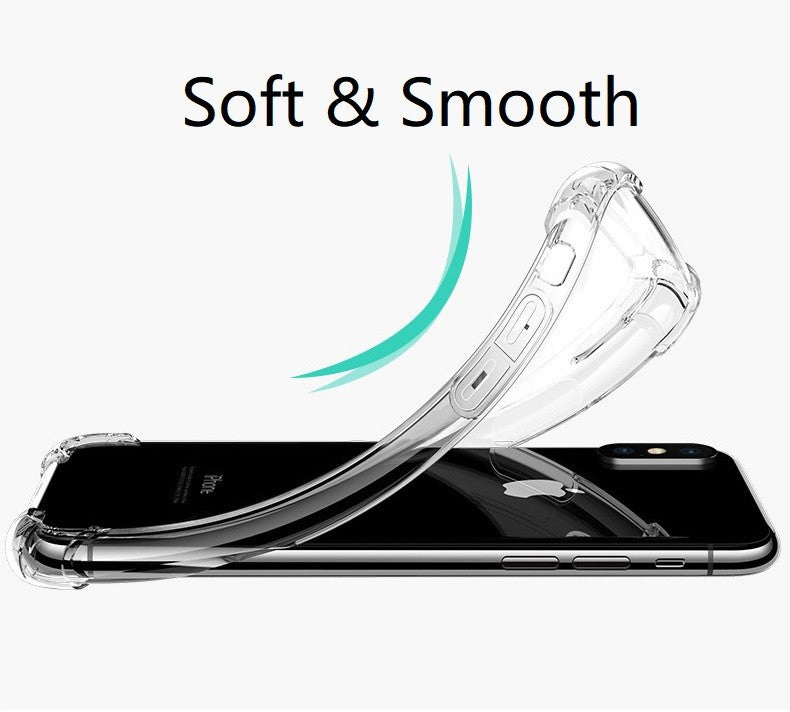 Basic Clear TPU Bumper Phone Case Cover iPhone 14 13 12 11 Pro Max Plus Mini XR