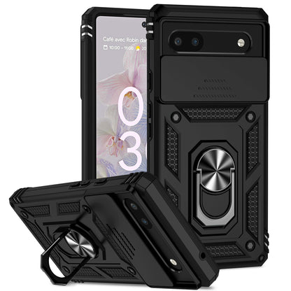 For Google Pixel 6a / 6 / 6 Pro Case Shockproof Rugged Cover Ring Holder Camera