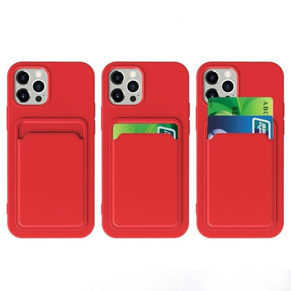 Case For iPhone 13 Pro Max Pro Mini Wallet Card Holder Shockproof Cover Silicone