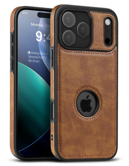 Luxury Leather Case For iPhone 17 Pro Max Air 17e PU Shockproof Slim Logo Cover