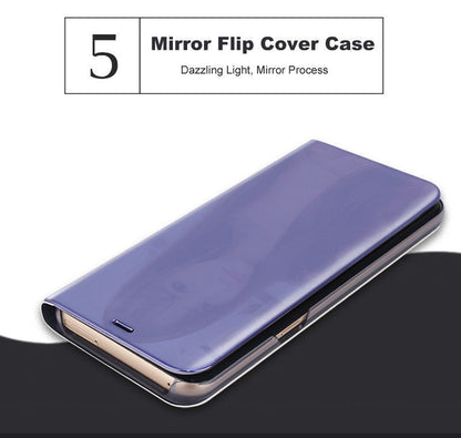Mirror Clear Stand Phone Case Cover Samsung S25 S24 S23 S22 S21 S9 Plus Ultra FE