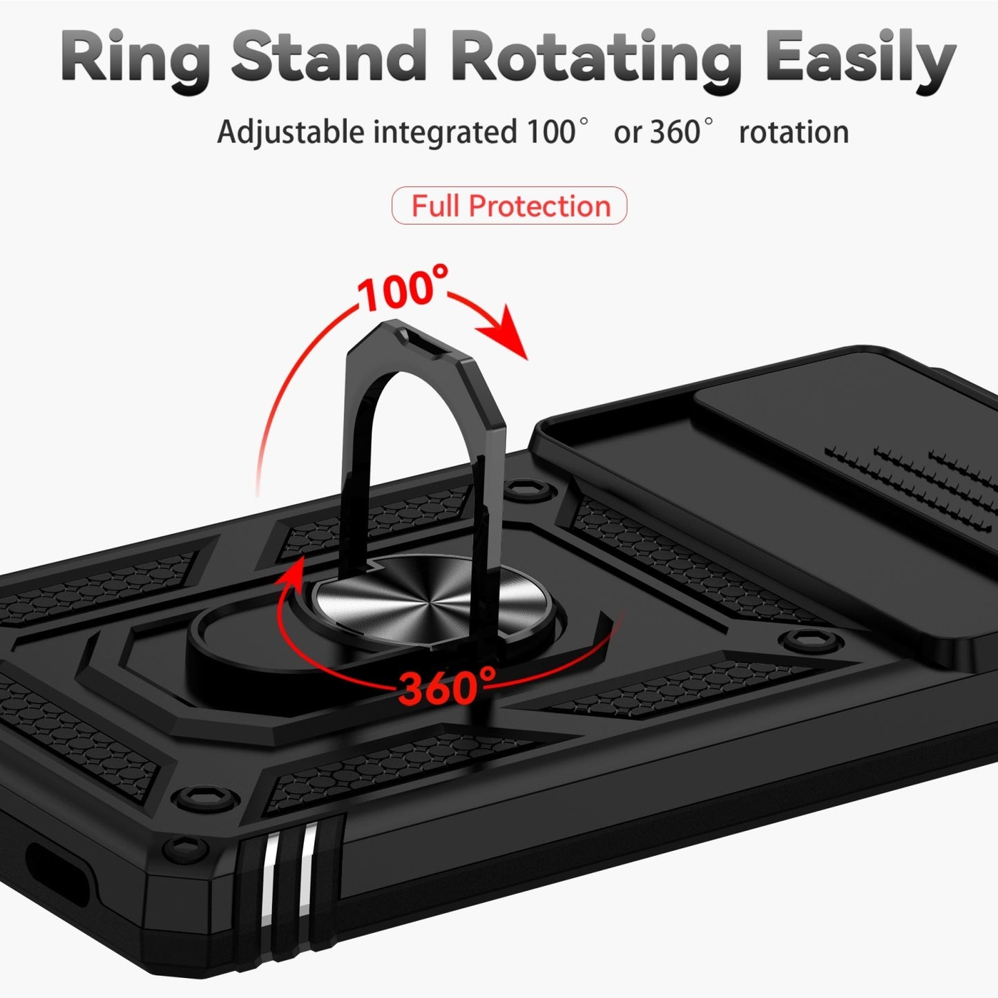 For Google Pixel 6a / 6 / 6 Pro Case Shockproof Rugged Cover Ring Holder Camera