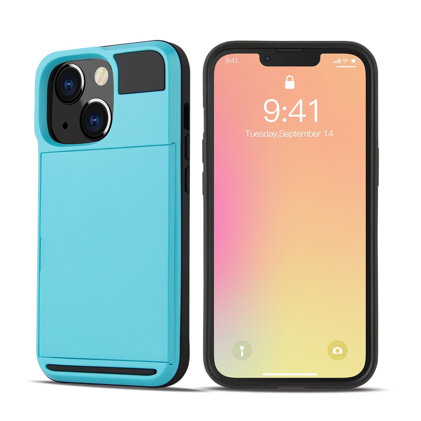 Card For iPhone 13 Pro Max Mini Holder Wallet Case Shockproof Hybrid Protective