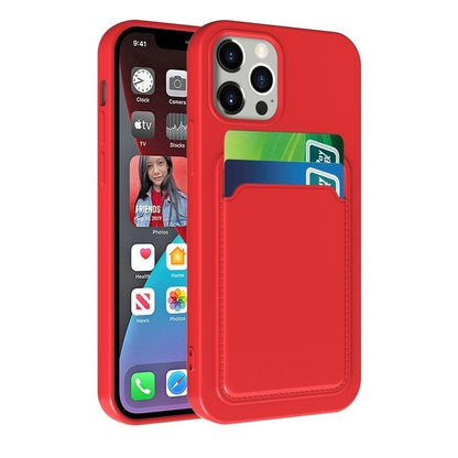 Case For iPhone 12 11 XS Max XR X 7 Wallet Card Holder Shockproof Cover Silicone