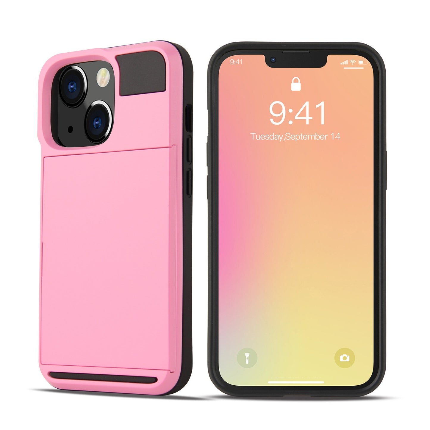 Card For iPhone 13 Pro Max Mini Holder Wallet Case Shockproof Hybrid Protective